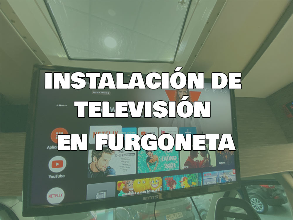 Instalar televisión en una furgoneta camper